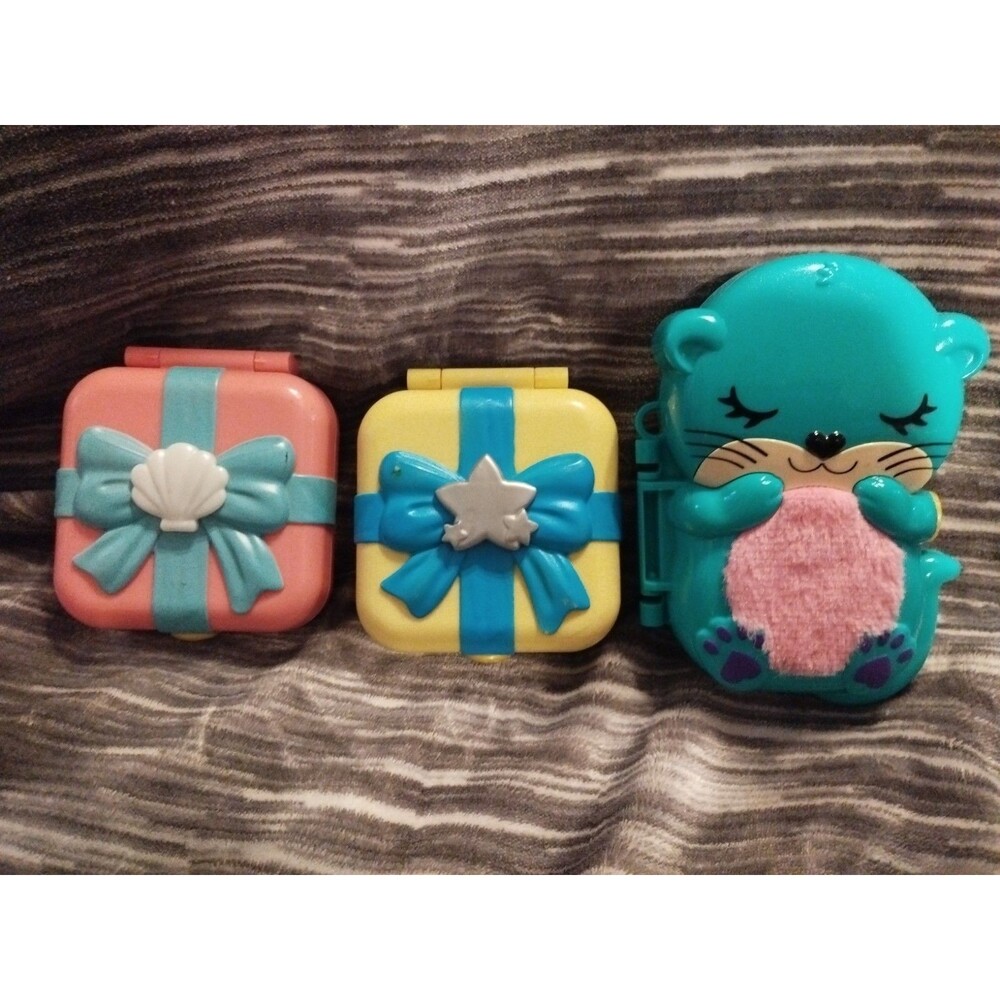 Polly Pocket Lot Of 3 Compact Playsets - Incomplete